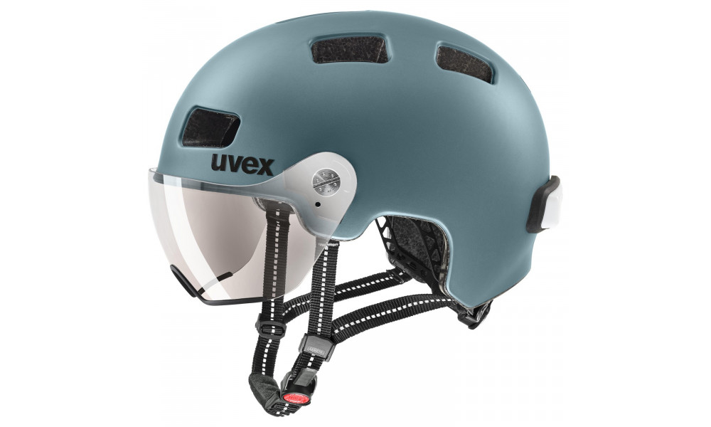 Jalgrattakiiver Uvex rush visor deep turquoise matt - 1