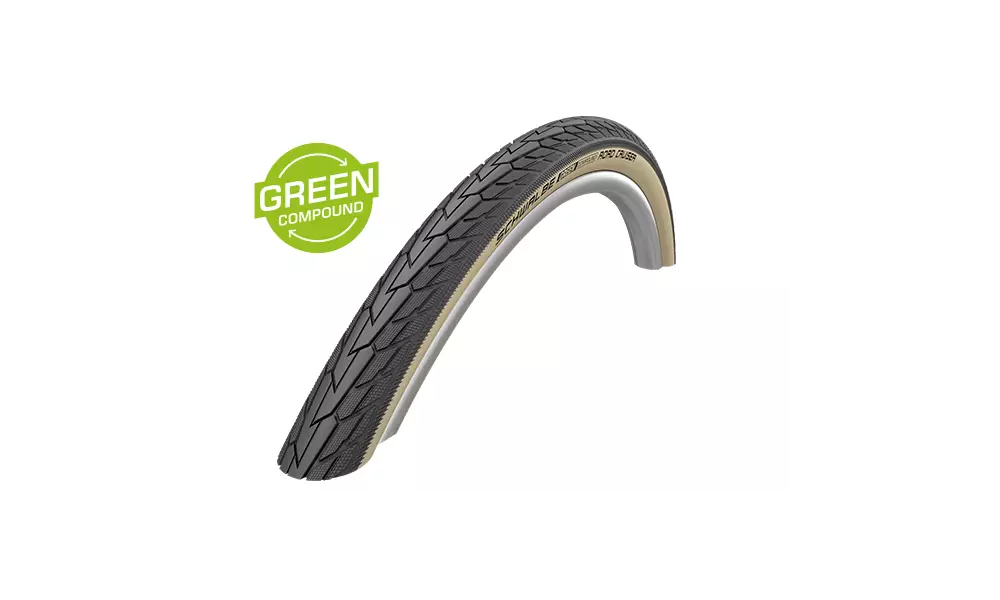 Väliskumm 28" Schwalbe Road Cruiser HS 484, Active Wired 37-622 / 28x1.40 Gumwall 