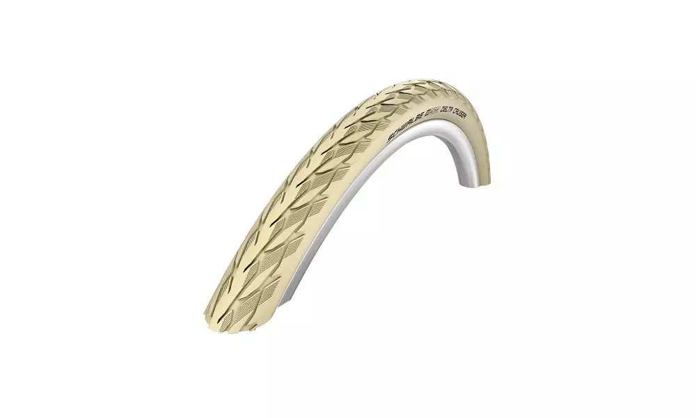 Väliskumm 26" Schwalbe Delta Cruiser Plus HS 431, Active Wired 37-590 Creme-Reflex 