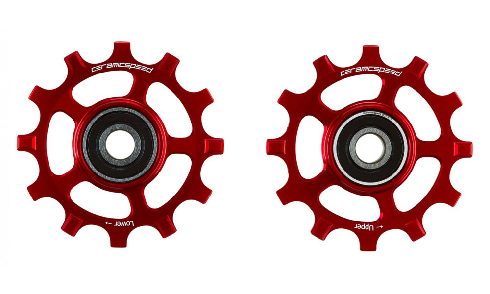 Litrid CeramicSpeed for Shimano 11s 12-tooth NW 9100/8000/RX800/GRX Coated Alloy 607 red (108566) 