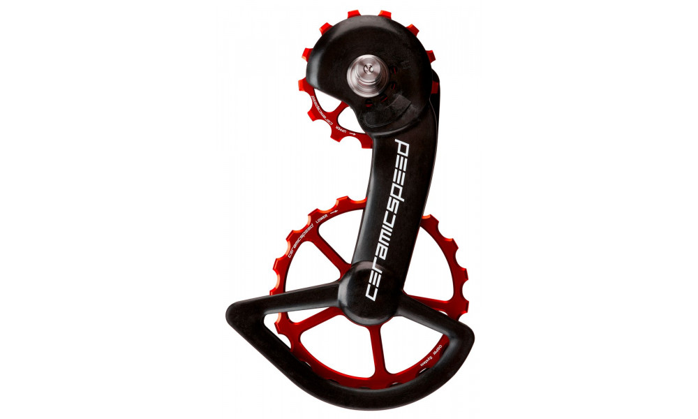 Litrid CeramicSpeed Oversized for Shimano 9100/R8000 Series Alloy 607 stainless steel red (106315) 