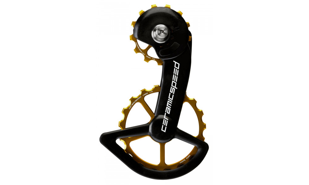 Litrid CeramicSpeed Oversized for Shimano 9100/R8000 Series Alloy 607 stainless steel gold (106201) 