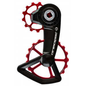 Litrid CeramicSpeed Oversized X for SRAM Red/Force/Rival AXS XPLR Alloy 607 stainless steel red (111344)