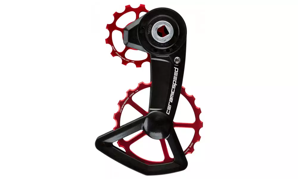 Litrid CeramicSpeed Oversized X for SRAM Red/Force/Rival AXS XPLR Alloy 607 stainless steel red (111344) 