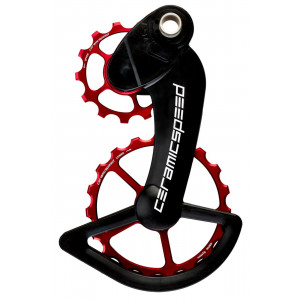Litrid CeramicSpeed Oversized for Campagnolo 11s Mechanical/EPS Alloy 607 stainless steel red (104061)