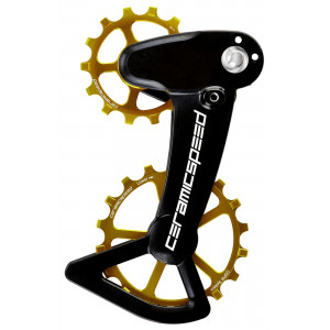 Litrid CeramicSpeed Oversized X for Shimano 12s XT/XTR Alloy 607 stainless steel gold (108176)