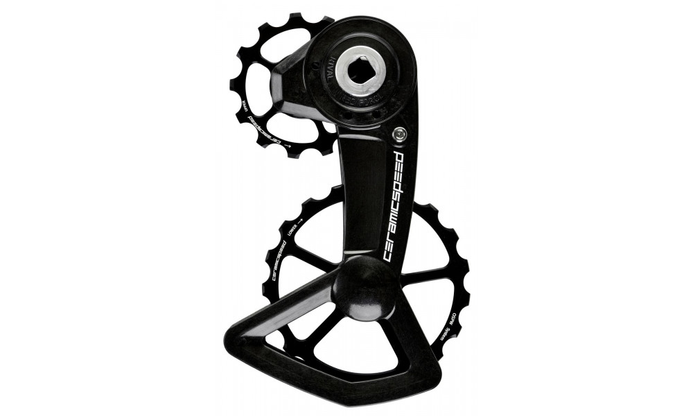 Litrid CeramicSpeed Oversized X for SRAM Red/Force/Rival AXS XPLR Ctd Alloy 607 Coated black (111347) 