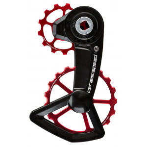 Litrid CeramicSpeed Oversized X for SRAM Red/Force/Rival AXS XPLR Ctd Alloy 607 Coated red (111348)