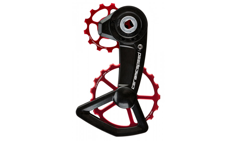 Litrid CeramicSpeed Oversized X for SRAM Red/Force/Rival AXS XPLR Ctd Alloy 607 Coated red (111348) 