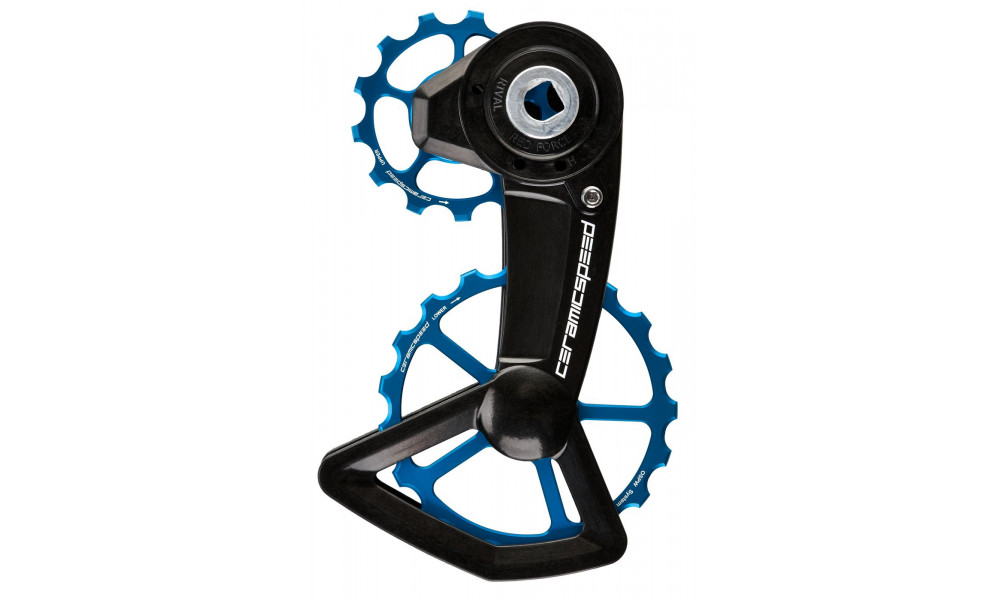 Litrid CeramicSpeed Oversized X for SRAM Red/Force/Rival AXS XPLR Ctd Alloy 607 Coated blue (111350) 