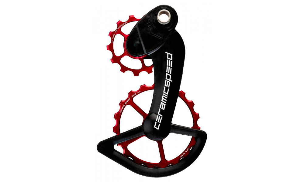 Litrid CeramicSpeed Oversized for Campagnolo 11s Mechanical/EPS Coated Alloy 607 red (104064) 