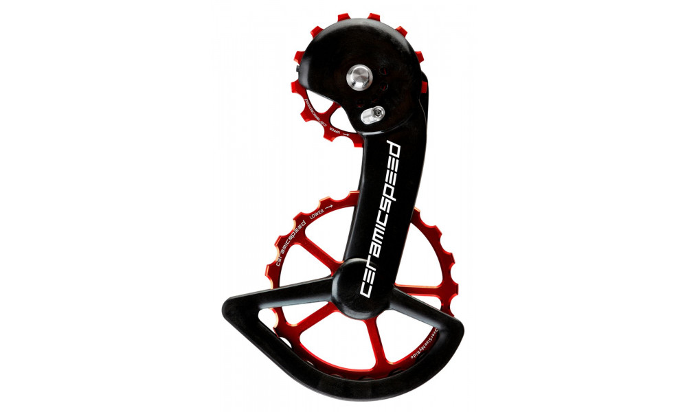 Litrid CeramicSpeed Oversized X for Shimano GRX810/815/Ultegra RX800/805 Coated Alloy 607 red (108532) 