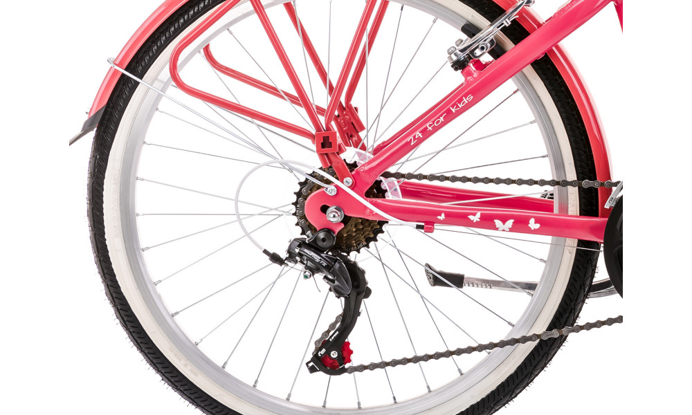 Jalgratas Romet Panda 1 24" Alu 2023 pink - 7