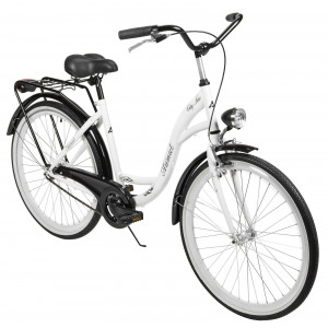 Jalgratas AZIMUT City Lux 26" 2023 white-black