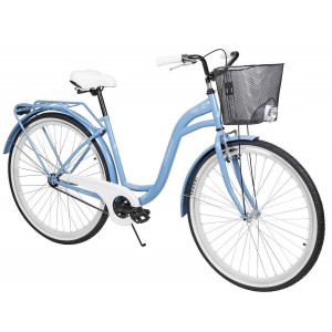 Jalgratas AZIMUT City Lux 28" 2025 with basket light blue-white