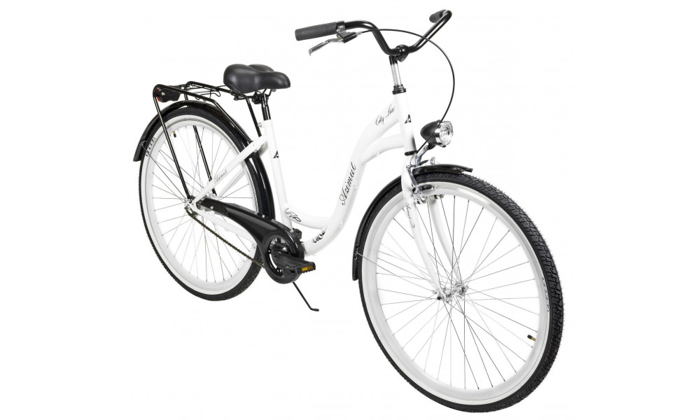 Jalgratas AZIMUT City Lux 28" 2023 white-black - 7