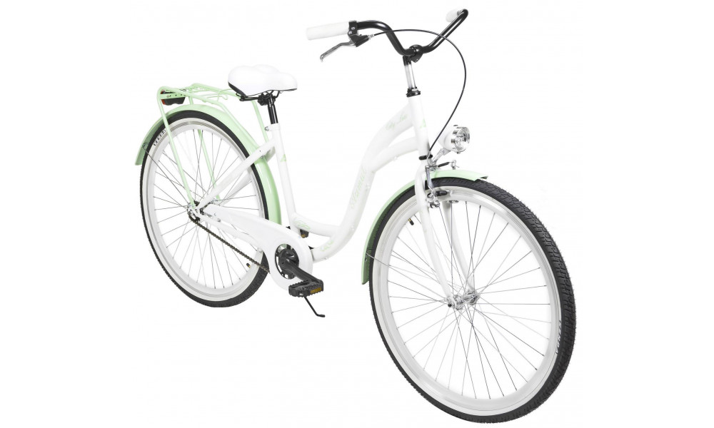 Jalgratas AZIMUT City Lux 28" 2023 white-mint - 6