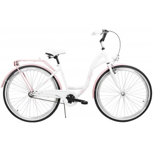 Jalgratas AZIMUT City Lux 28" 2023 white-pink