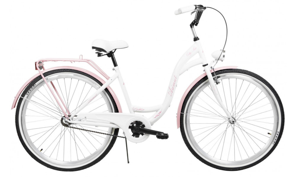 Jalgratas AZIMUT City Lux 28" 2023 white-pink - 7