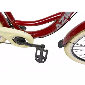 Jalgratas AZIMUT Vintage 26" 3-speed 2025 burgund-cream shiny