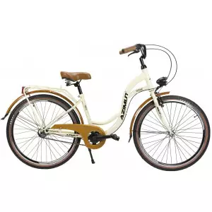 Jalgratas AZIMUT Vintage 26" 3-speed 2025 cream-brown shiny