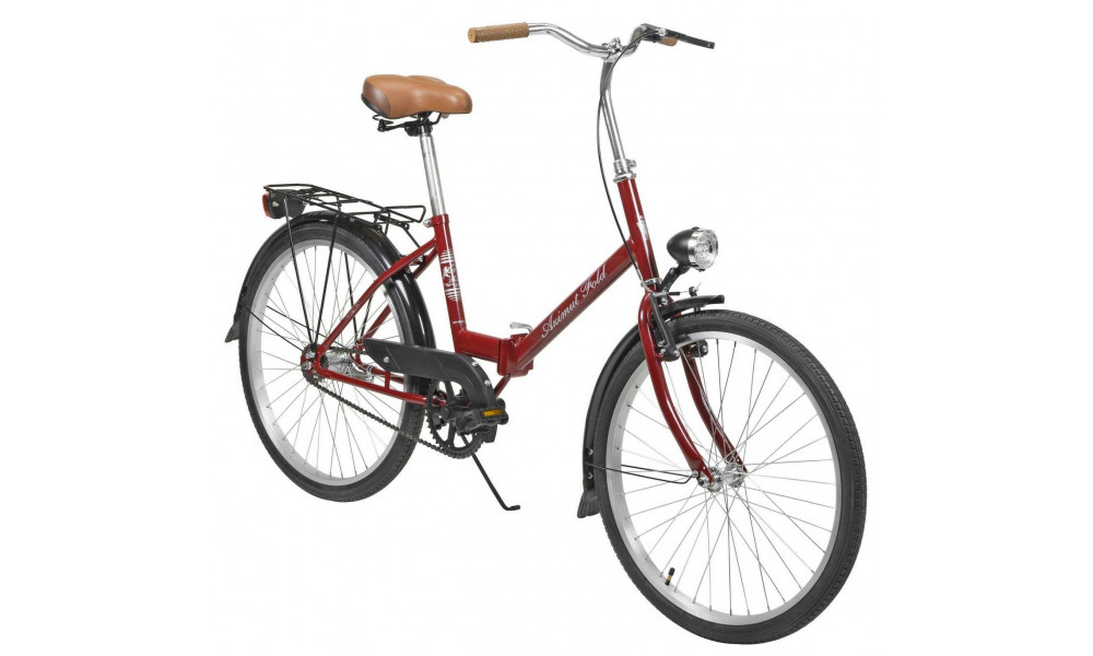 Jalgratas AZIMUT Fold 24" 2025 burgund shiny - 1