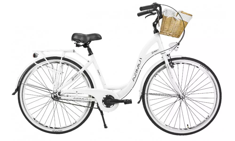 Jalgratas AZIMUT Sarema ALU 28" 3-speed 2025 white matt - 2