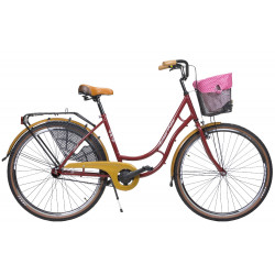 Jalgratas AZIMUT Retro Lux 28" 2025 bordo shiny