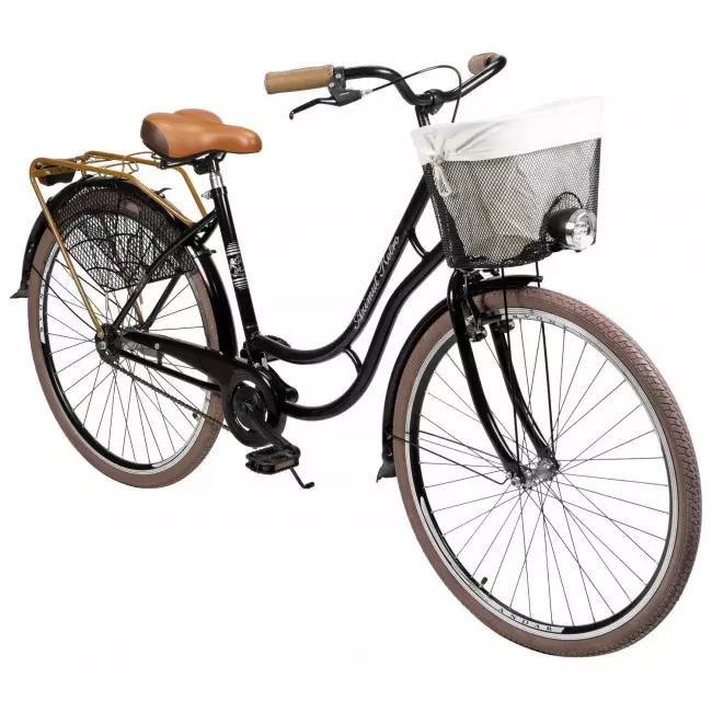 Jalgratas AZIMUT Retro Lux 28" 2025 black shiny