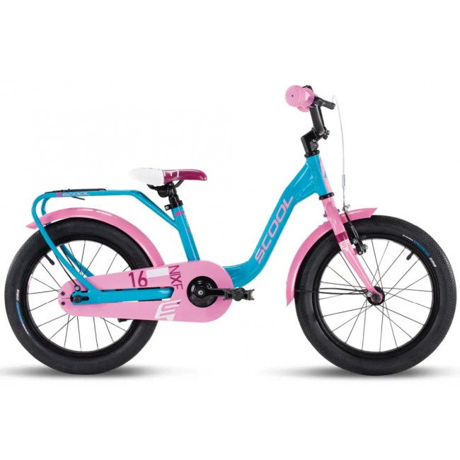 Jalgratas S'COOL niXe 16" 1-speed coaster-brake Aluminium ocean-pink
