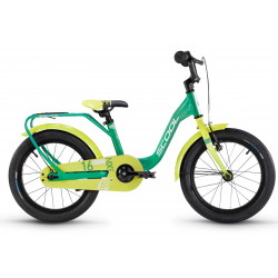 Jalgratas S'COOL niXe 16" 1-speed coaster-brake Aluminium green-lime