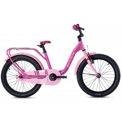 Jalgratas S'COOL niXe 18" 1-speed coaster-brake Aluminium pink-baby pink