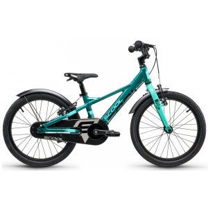 Jalgratas S'COOL XXlite EVO 18" 1-speed freewheel Aluminium dark green-mint