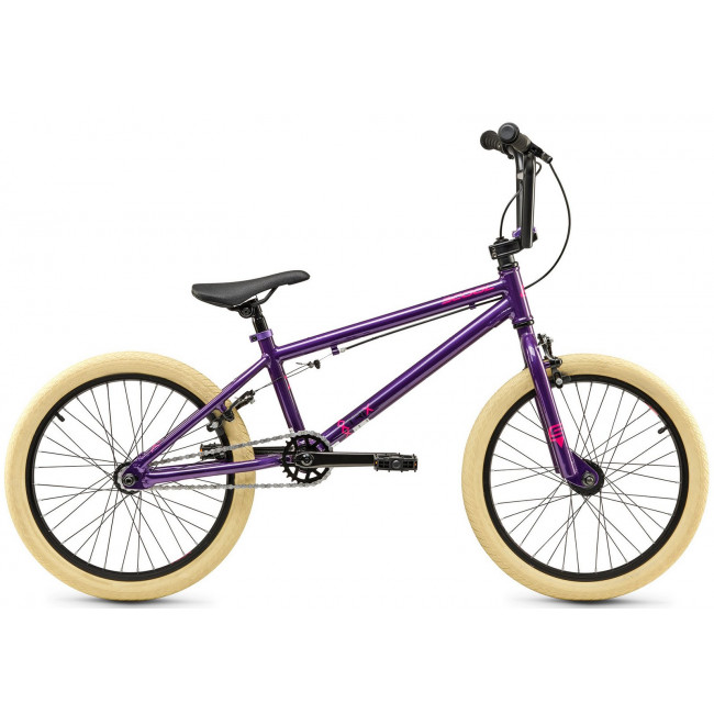 Jalgratas S'COOL XtriX 40 1-speed BMX 20" Chromoly purple-fuchsia