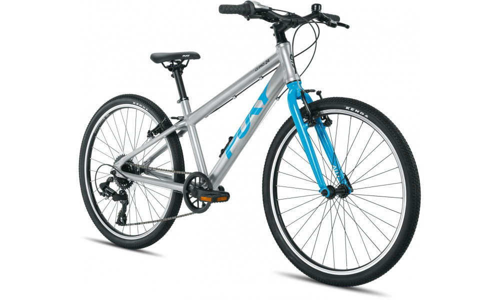 Jalgratas PUKY LS-PRO 24-8 Alu silver/fresh blue - 1
