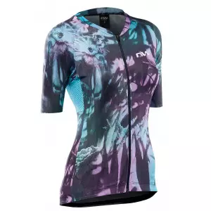 Rattasärk Northwave Blade Flower WMN S/S black-turquoise