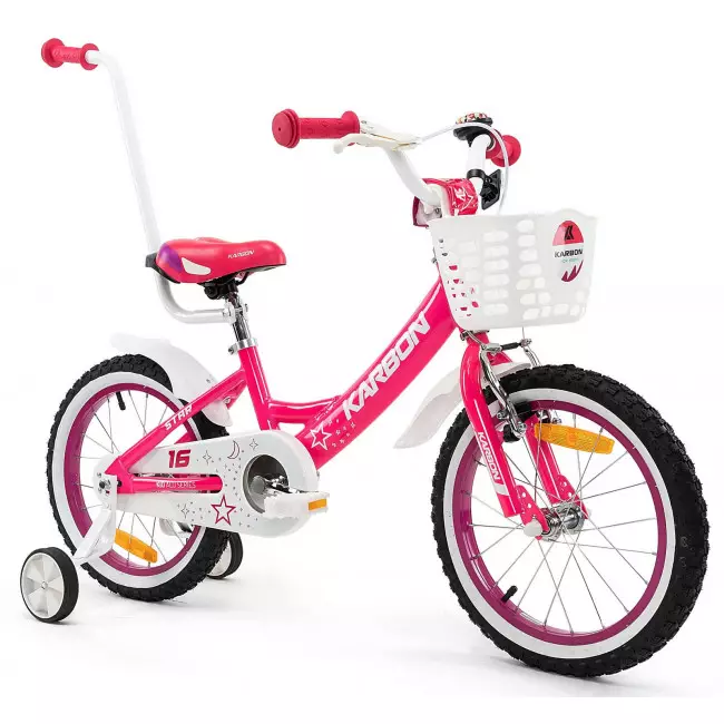 Jalgratas Karbon Star ALU 16 pink