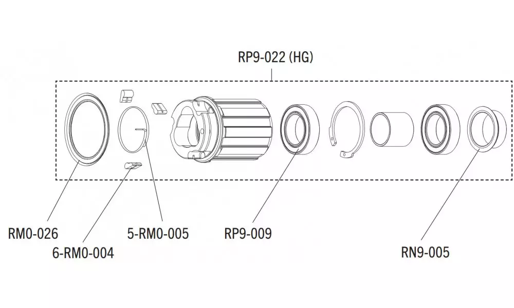 Tirrisüdamik Fulcrum Red Power for Shimano HG and SRAM 8/9/10/11-speed cassettes 