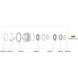 Tirrisüdamik Fulcrum for Sram XDR 12-speed cassettes