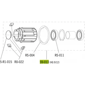 Tirrisüdamik Fulcrum Road X-11 for Shimano HG and SRAM 9/10/11-speed cassettes