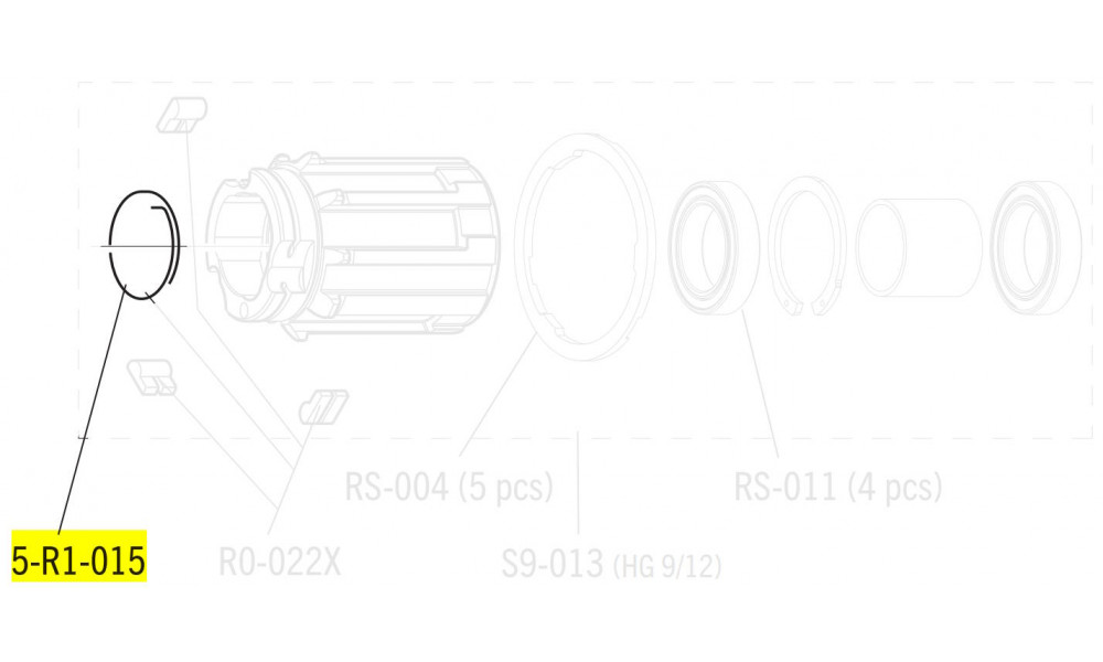 Tagarummu varuosa Fulcrum spring for pawl Road (5 tk.) 