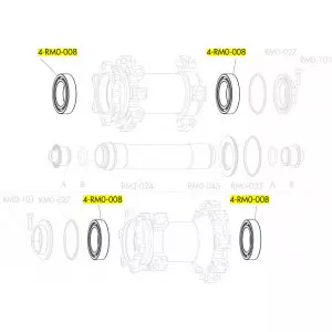 Rummu kuullaager Fulcrum sealed 32x20x7mm for MTB hubs (4 tk.)