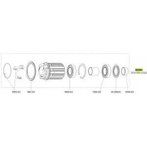 Tirrisüdamik Fulcrum steel for Shimano HG 9/10/11-speed cassettes