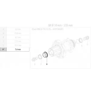 Tagarummu varuosa Fulcrum DB spacer