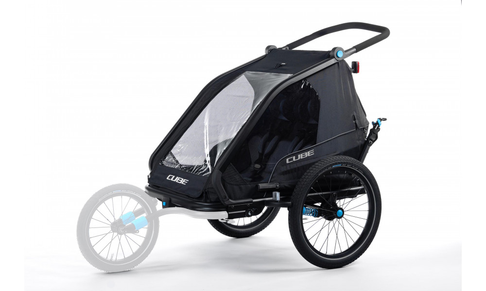Lastekäru Cube Double CMPT black - 4