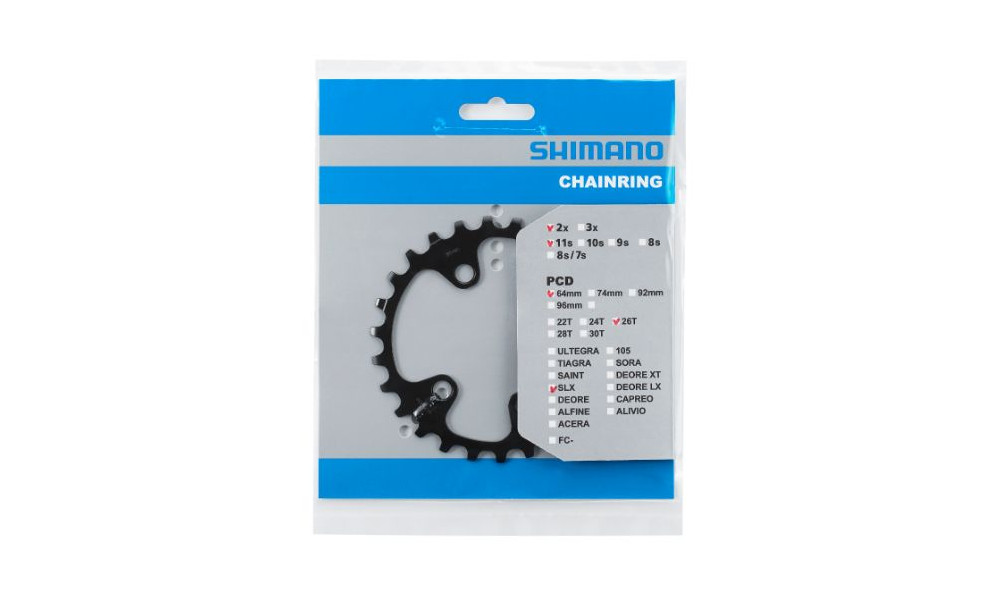 Hammasratas Shimano SLX FC-M7000 64mm for 36-26T 11-speed 26T-BC - 2