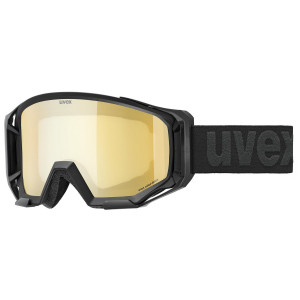 Prillid Uvex athletic CV black matt SL / gold-yellow