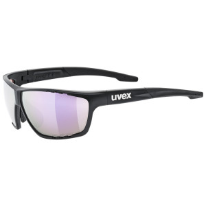 Prillid Uvex sportstyle 706 CV black matt / mirror lavender