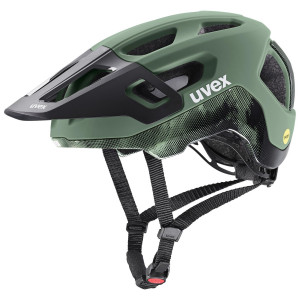 Kiivri Uvex react MIPS moss green-black matt