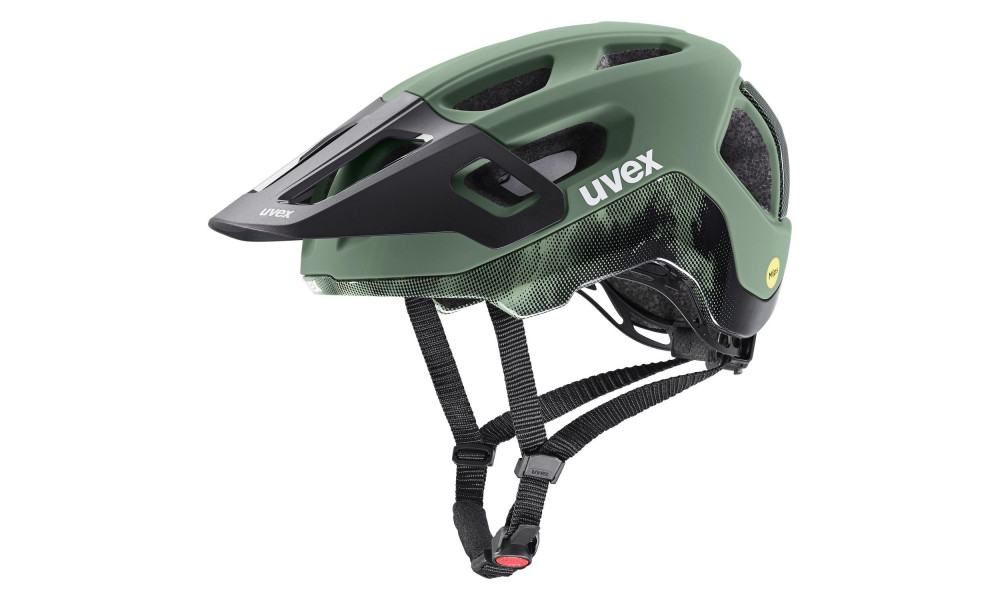 Kiivri Uvex react MIPS moss green-black matt - 1
